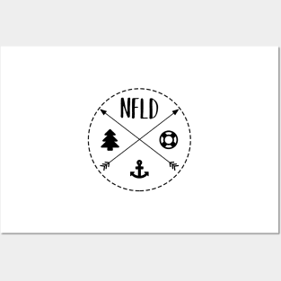 Newfoundland Minimalistic Design || Newfoundland and Labrador || Gifts || Souvenirs || Clothing Posters and Art